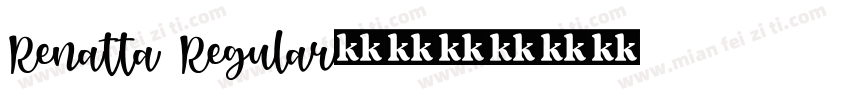 Renatta Regular字体转换
